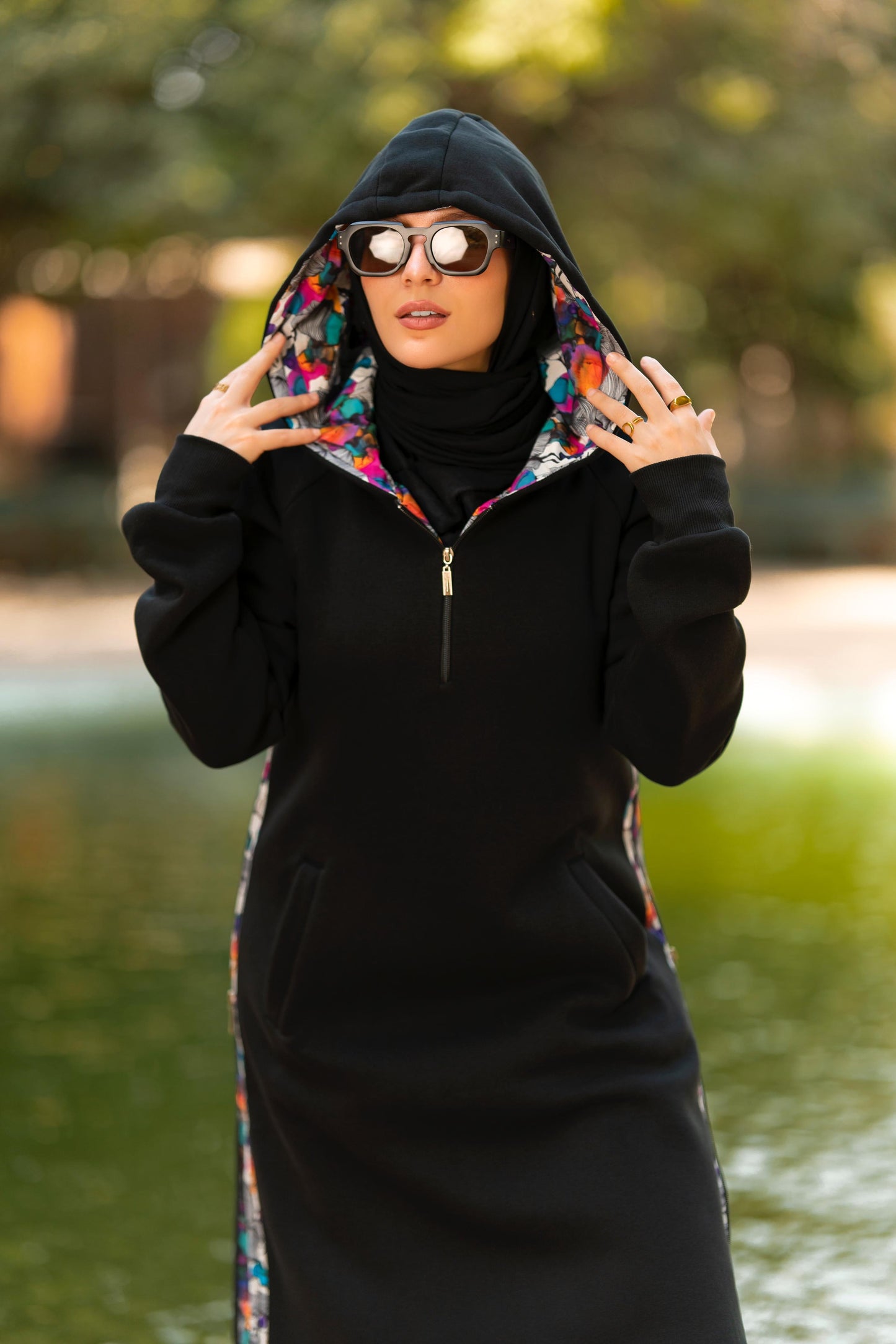 Two line hoddie